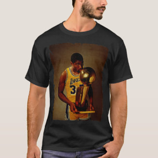 Camiseta Magic Johnson Vintage Design De Basquete