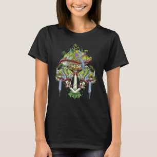 Camiseta Magic Mushroom House Inspirou Mushroom Kingdom Rel