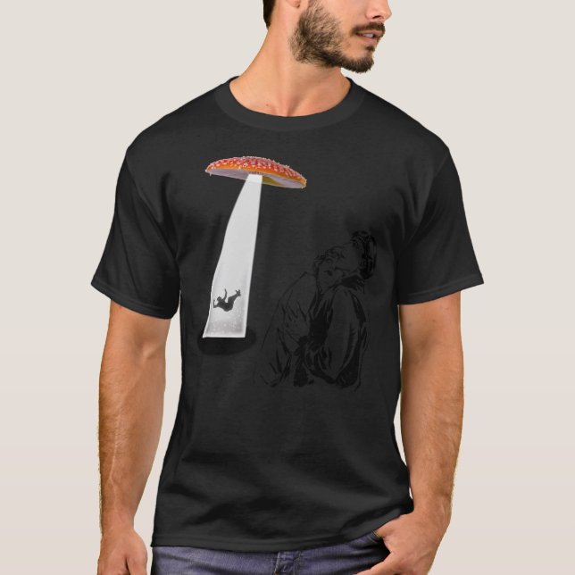 Camiseta Magic Mushroom Psychedelic - Psilocybin Cubensis - (Frente)
