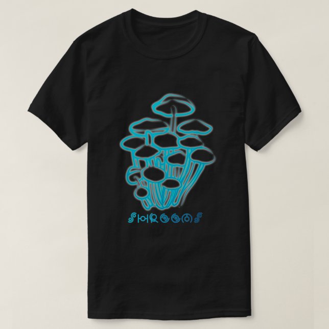Camiseta Magic Mushroom Zauberpilz Psychedelic (Frente do Design)
