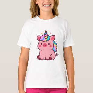 Camiseta Magic Piglet-Unicorn Crianças