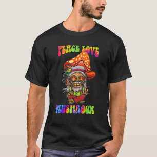 Camiseta Magic Psilocybin Mushroom Tie Dye Hippie Love Mu