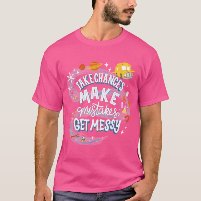 Camiseta Magic Schoolbus Frizzle Quote vintage (Frente)