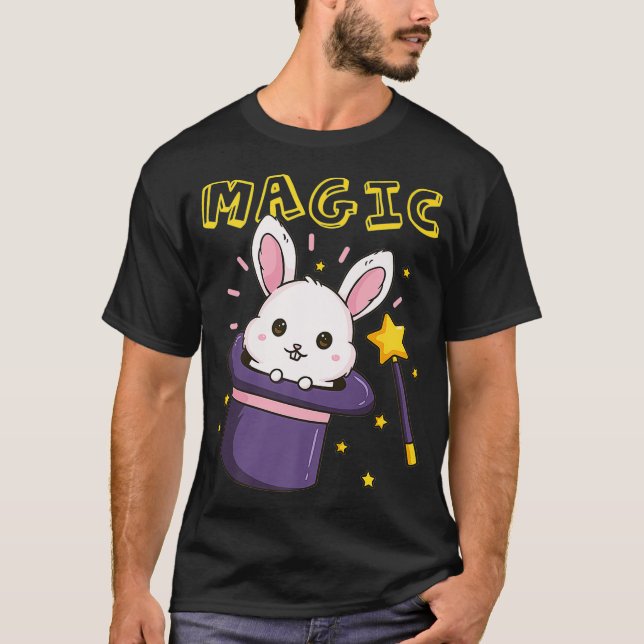 Camiseta Magic Wand Magalhista Rabbit Hat Premium (Frente)