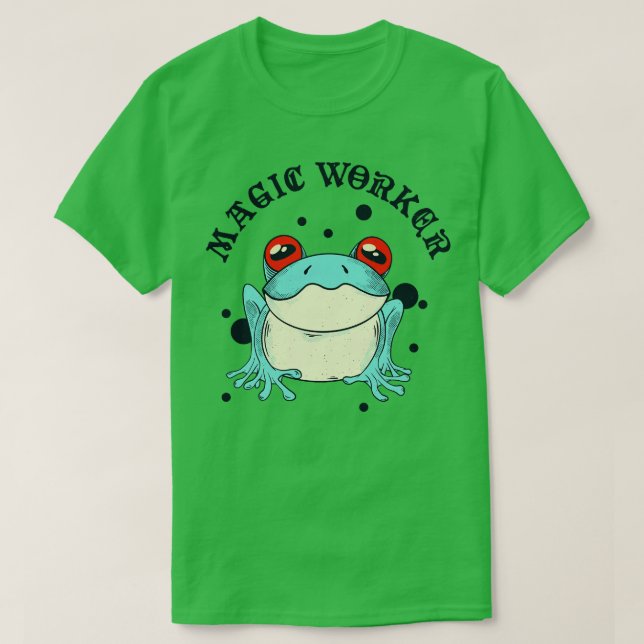 Camiseta Magic Worker Sapo Psicedélico Animal (Frente do Design)
