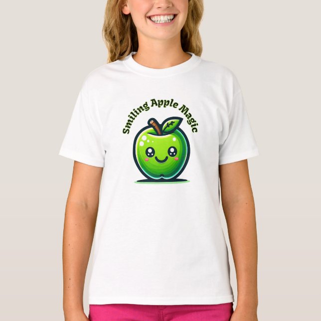 Camiseta Mágica Apple Sorridente (Frente)
