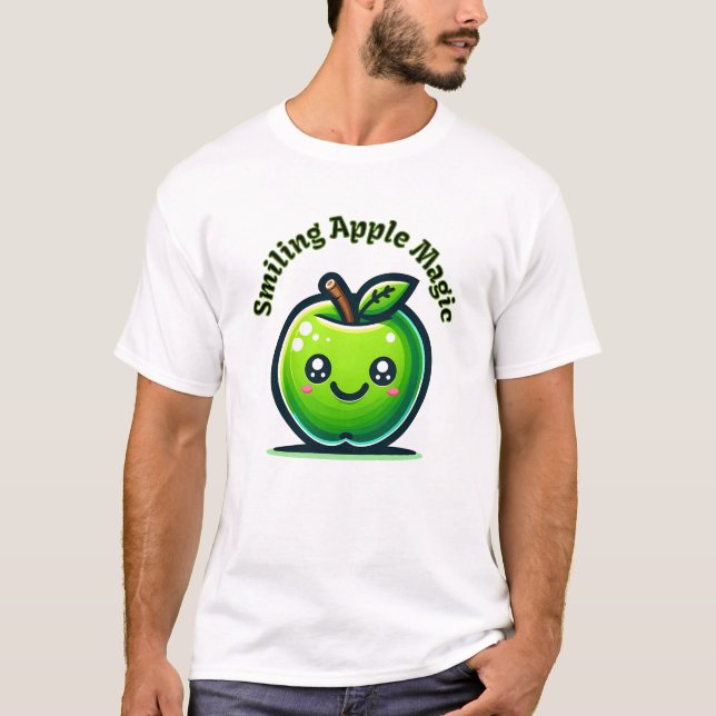 Camiseta Mágica Apple Sorridente (Frente)