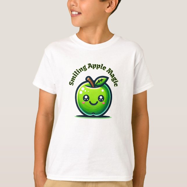 Camiseta Mágica Apple Sorridente (Frente)