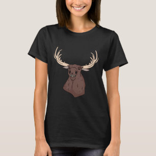Camiseta Mágica Centro-Oeste Limpeza Estúpida Moose Rosto E