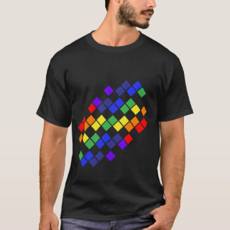 Camiseta Mágica colorida (cor preta)
