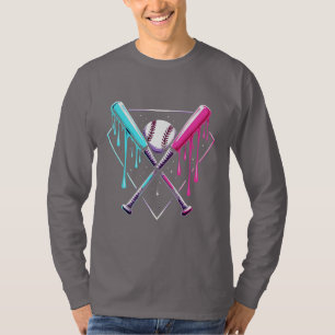 Camiseta Mágica de Bat de Baseball - Placa inicial de Neon
