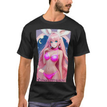 Camiseta Mágica de Coelhinha Rosa