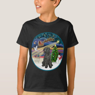 Camiseta Mágica do Natal (R) - Kerry Blue Terrier