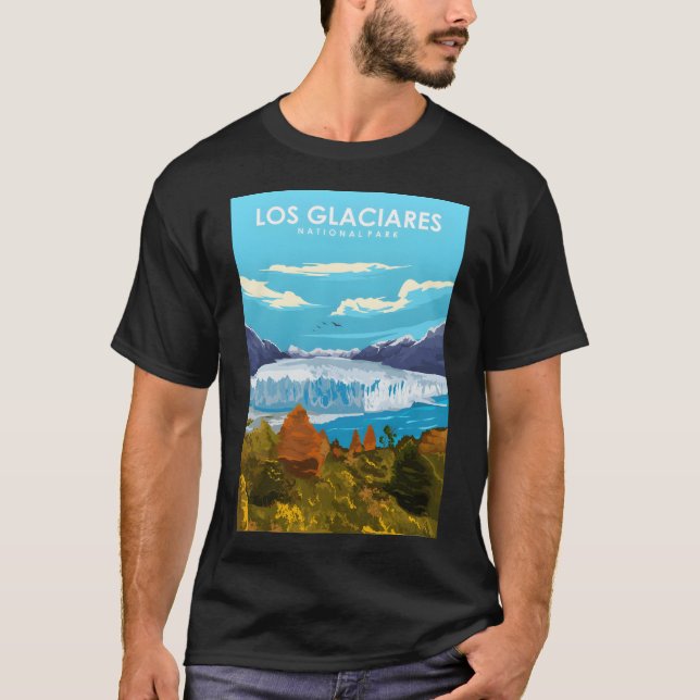 Camiseta Mágica do Parque Nacional Los Glaciares - Corda Pa (Frente)