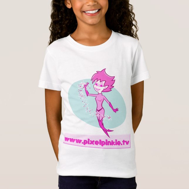Camiseta Mágica do Pinkie do pixel (Frente)
