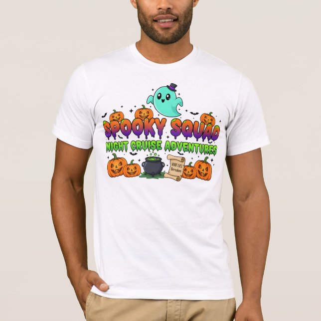 Camiseta Mágica Equipe Assustadora | Fantasma & Ab (Frente)