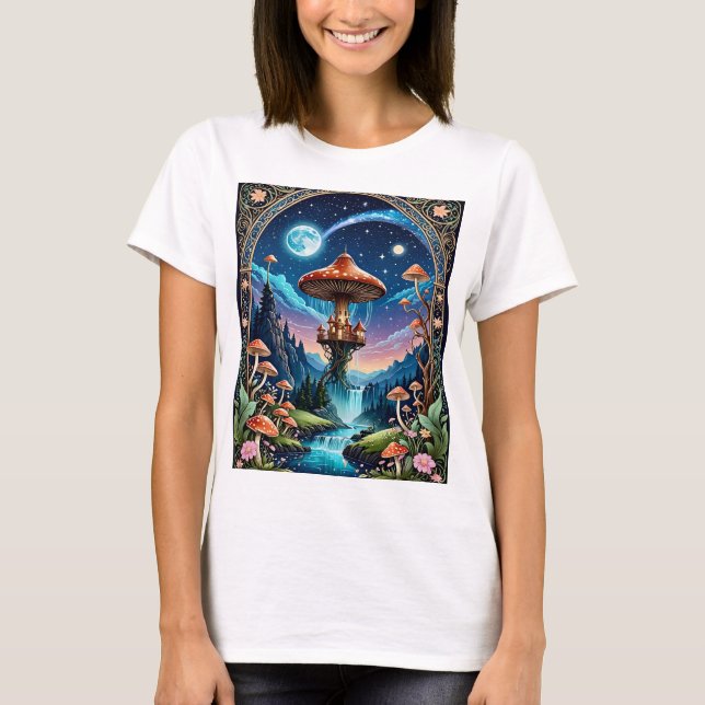Camiseta Mágica Fantasy Floresta Mônica Leve (Frente)