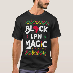 Camiseta Mágica LPN Negra Mês da História Negra Enfermeira