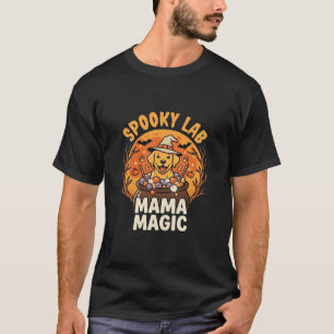 Camiseta Mágica Mãe Labrador de Halloween