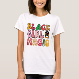 Camiseta Mágica Menina Negra - História Negra