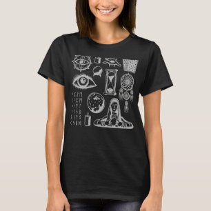 Camiseta Mágica oculta todos vendo feitiçaria cristalina