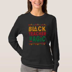 Camiseta Mágica Professora Negra Mês da História Negra Orgu