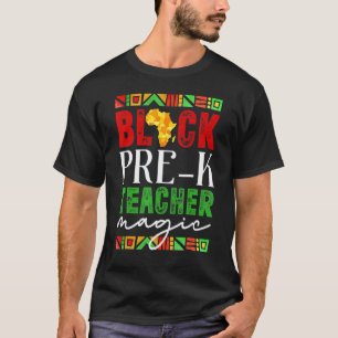 Camiseta Mágica Professora Pre-K Negra Mês da História Negr