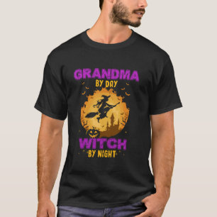 Camiseta Mágica Vovó De Figurino De Halloween Por Dia Bruxa