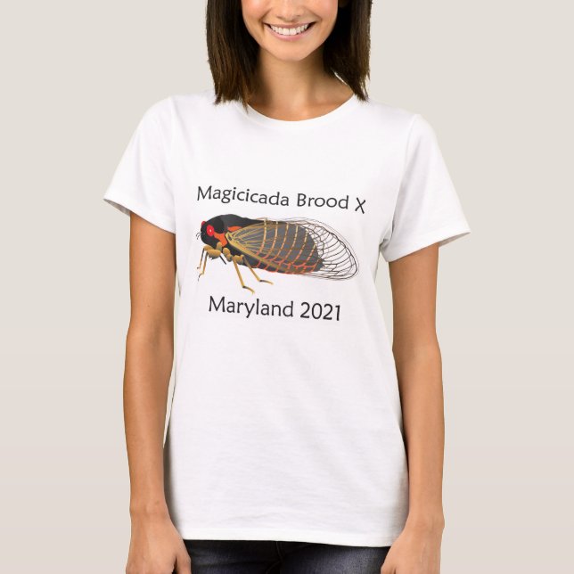 Camiseta Magicada Brood X Maryland  (Frente)