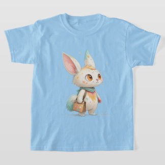 Camiseta Magical Paint-Splashed Rabbit-Cat Creature