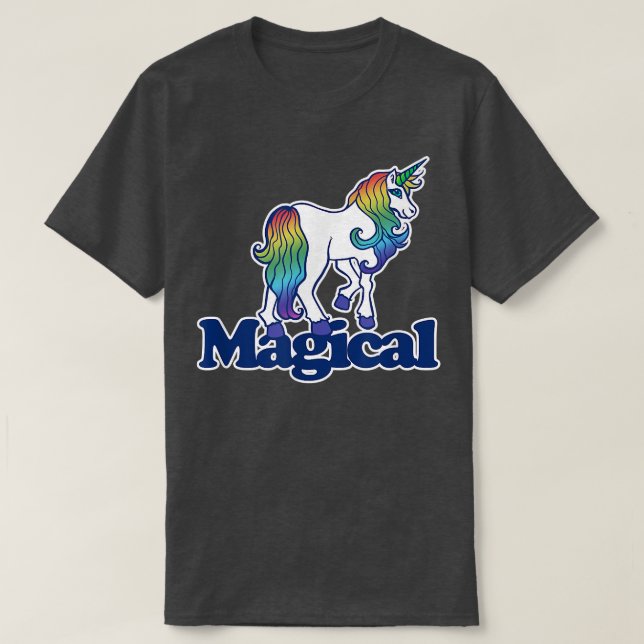 Camiseta Magical Rainbow Unicorn (Frente do Design)