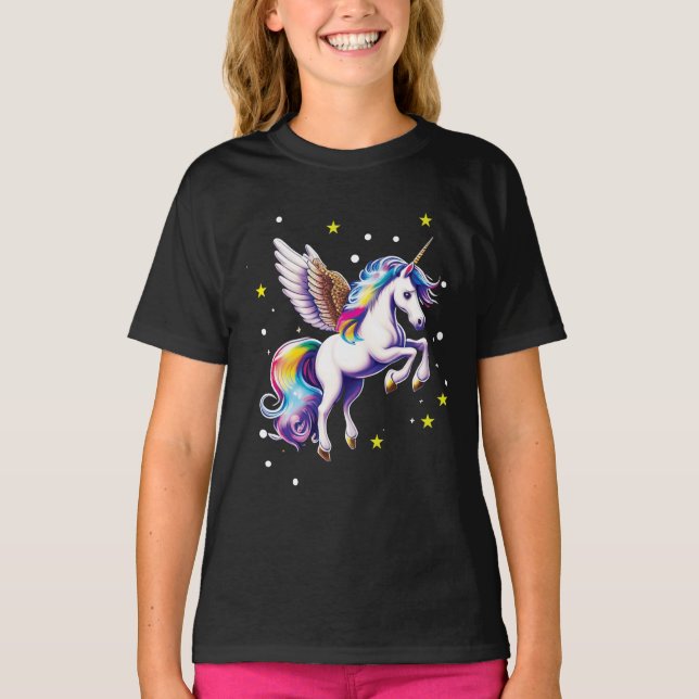 Camiseta Magical Rainbow Unicorn (Frente)