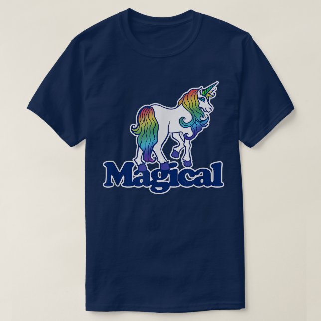 Camiseta Magical Rainbow Unicorn (Frente do Design)