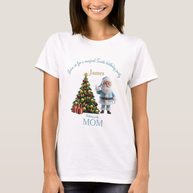 Camiseta Magical Santa Birthday Invitation (Frente)