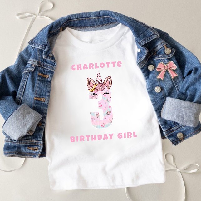 Camiseta Magical Tie Dye Unicorn Coquette Bow (Criador carregado)