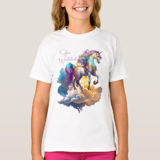 Camiseta Magical Unicorn Fantasy nutre aniversário de roman