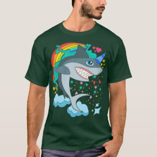 Camiseta Magical Unicorn Rainbow Sharkicorn Fantasy Animal 