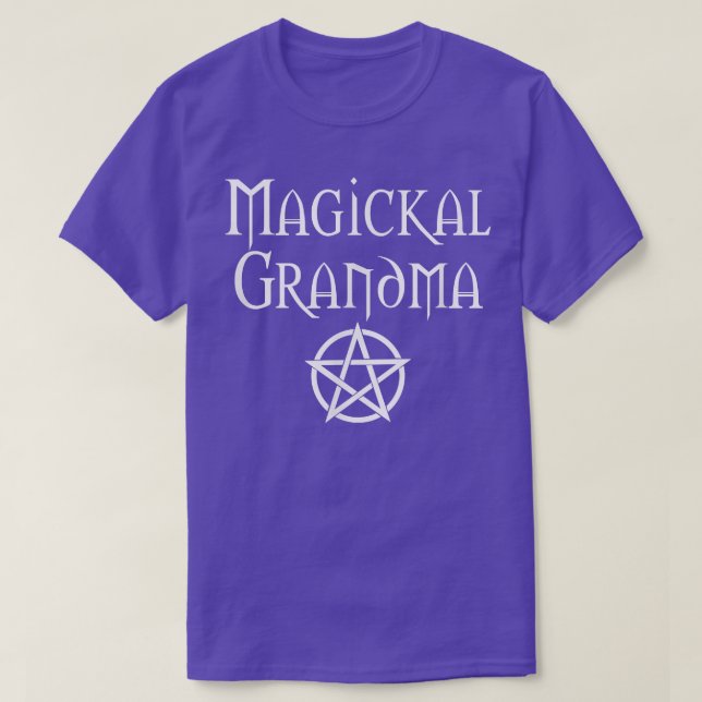 Camiseta Magickal Vovó Cheeky Bruxa Wiccan Pagan Mãe' (Frente do Design)
