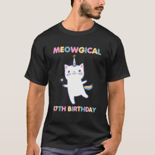 Camiseta Mágico 87º Aniversário Gatinho 87 Anos Gato