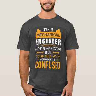 Camiseta Mágico Engenheiro Mecânico Muito Fofo