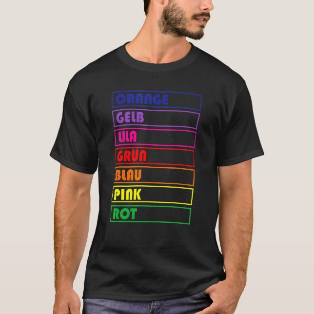 Camiseta Mágico Ilusionista Óptico de Cores Arco-íris (Frente)