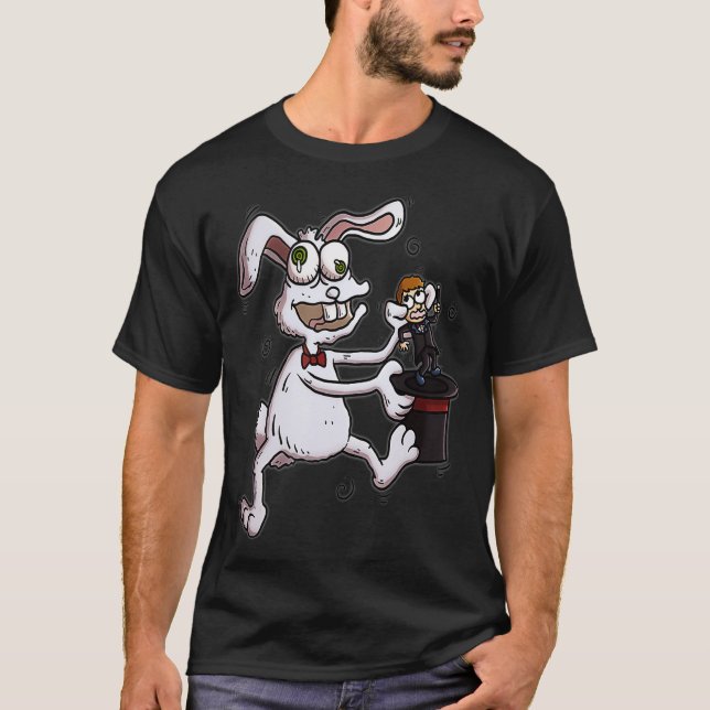 Camiseta Mágico Rabbit que truque mágico (Frente)