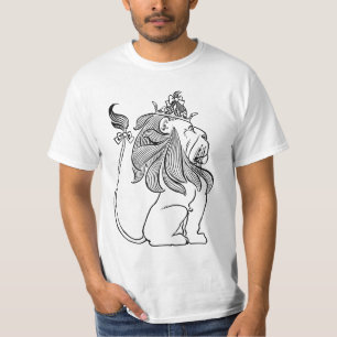 Camiseta Mágico Vintage de Oz, Leão Covarde com Coroa