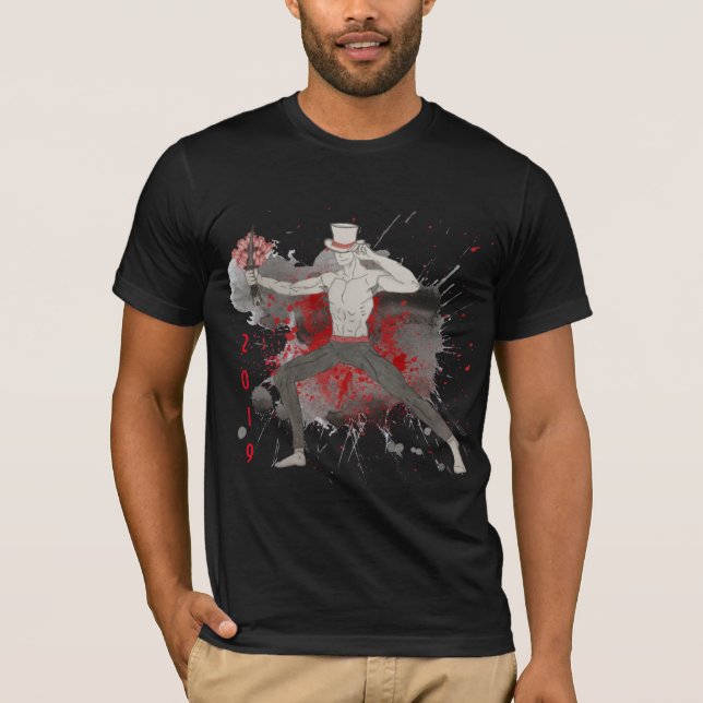 Camiseta Mágicos de dança violentos (Frente)
