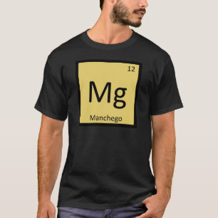 Camiseta Magnésio - Mesa periódica da química do queijo