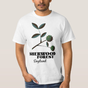 Camiseta Magnet poster de viagens Sherwood Forest Inglaterr
