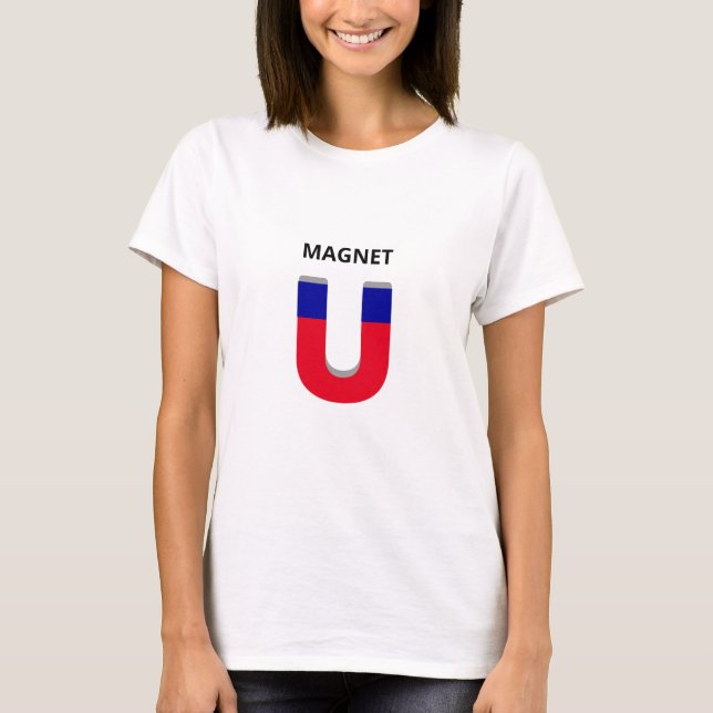 Camiseta Magneta azul e vermelha (Frente)
