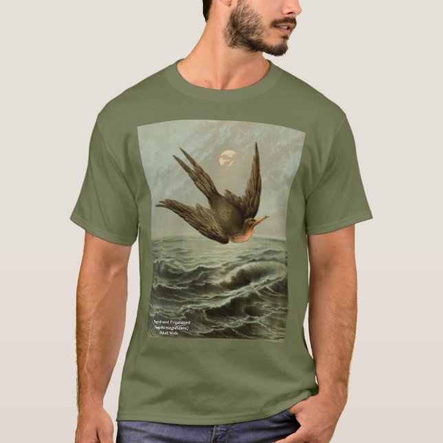 Camiseta Magnífico Frigatebird, Design Variação # 3 (Frente)