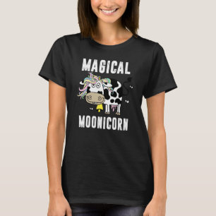 Camiseta Magnífico Moonicorn Unicórnio Para Homens Mulheres