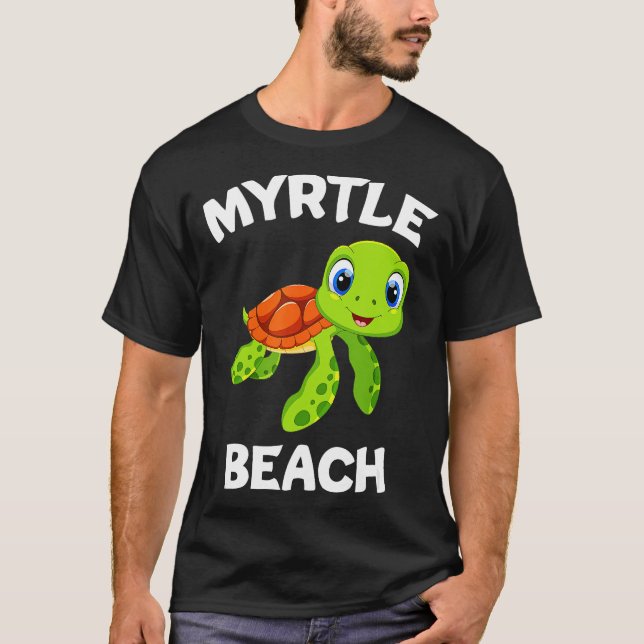 Camiseta Magnífico Myrtle Beach Design com um mar cúmulo T (Frente)